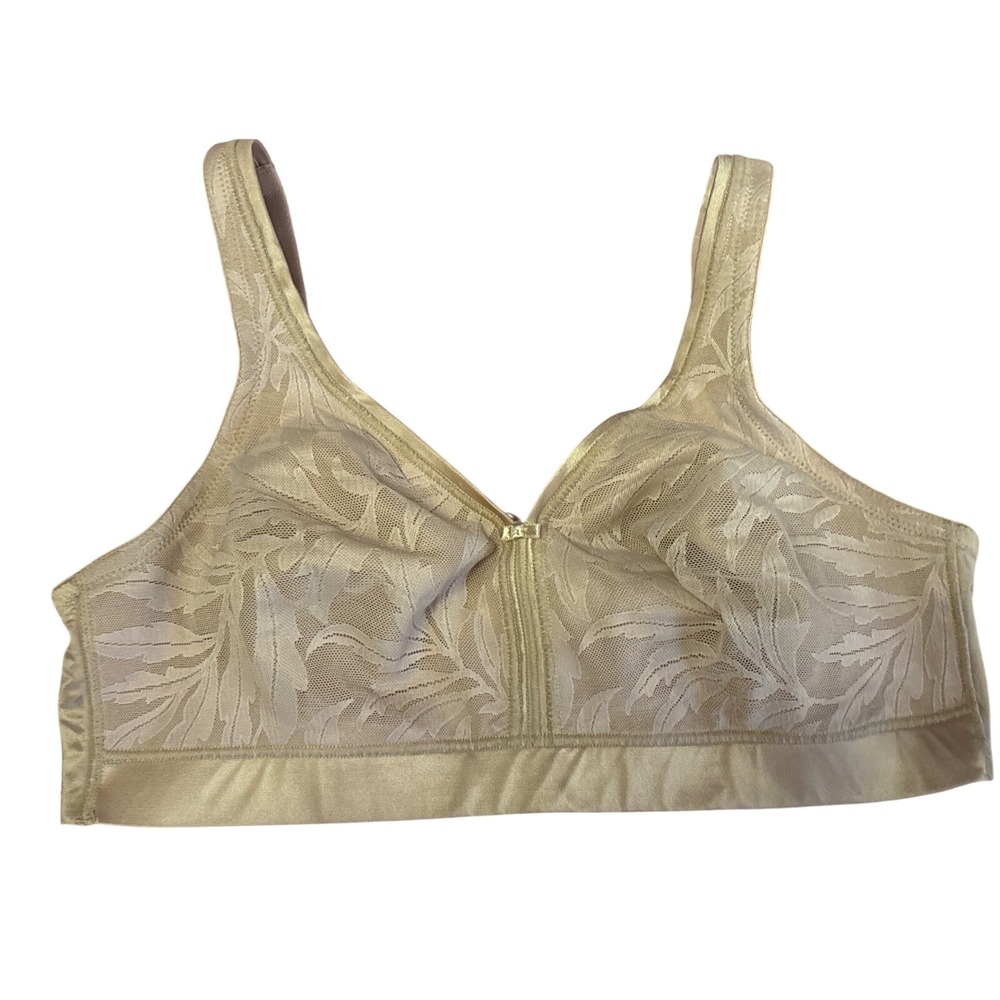 Playtex Womens Beige Bra 18 Hour Super Soft Wirefree 4690‎ 38D